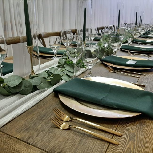 Gold Taper Candle Holders - Valley Tent & Party Rentals