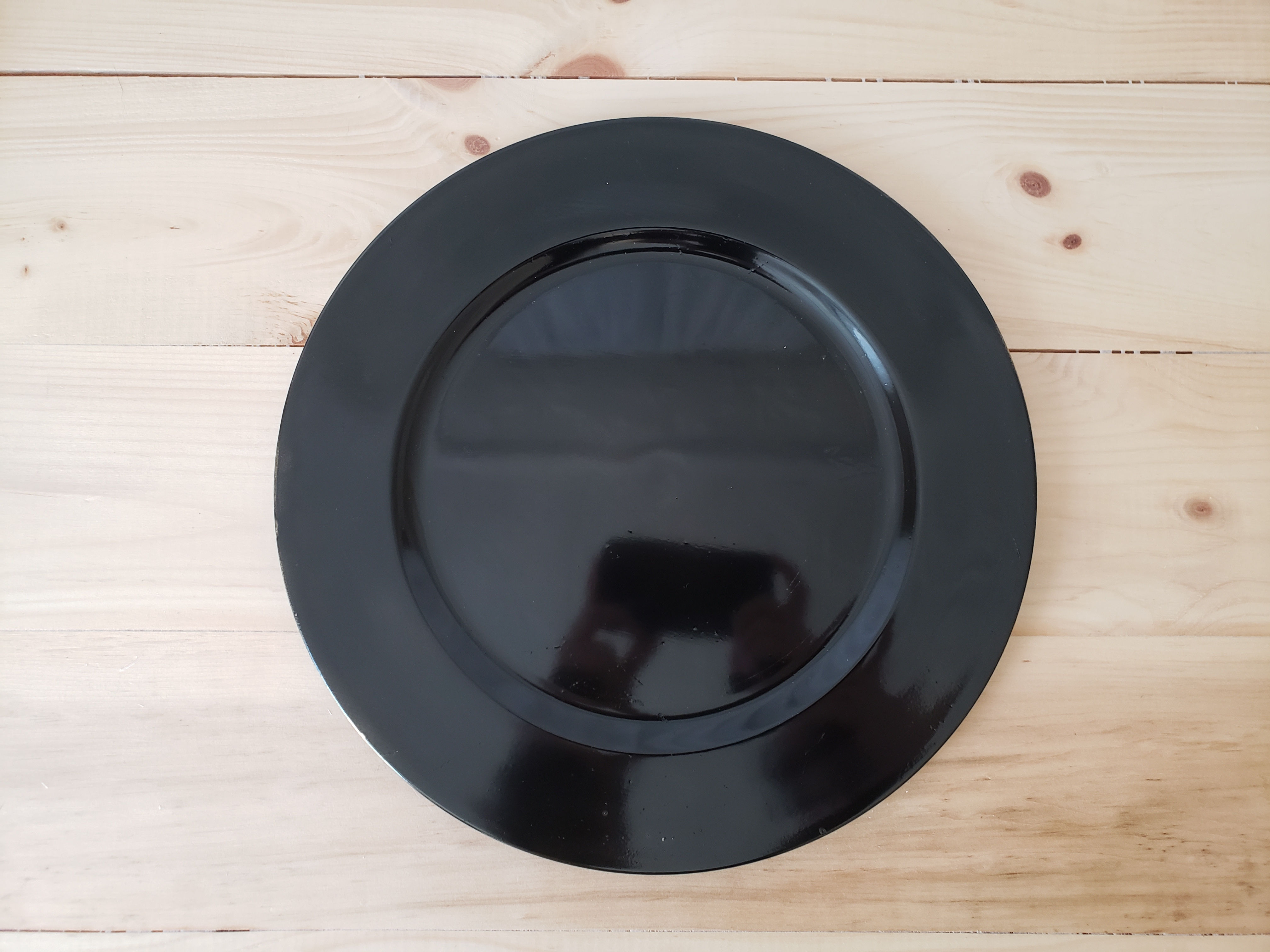 Black Acrylic Charger Plate