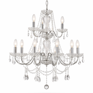 30” Acrylic Chandelier