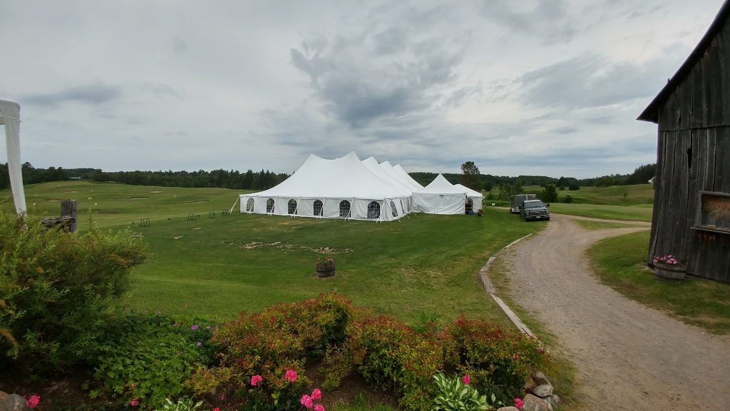 60' x 100' High Peak Twin Pole Tent - Valley Tent & Party Rentals