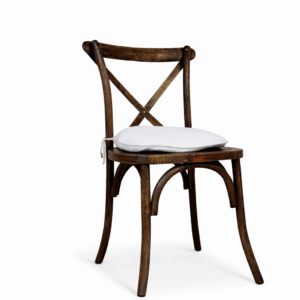 Dark Wood Cross Back Chair