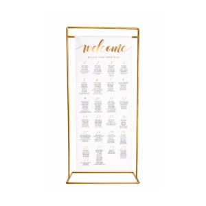 Gold Copper Seating Chart Stand