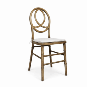 Antique Natural Wood Infinity Chair