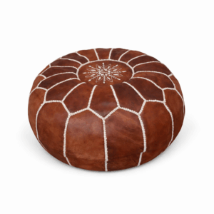 Leather Poufs