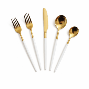 White Dipped Cutlery