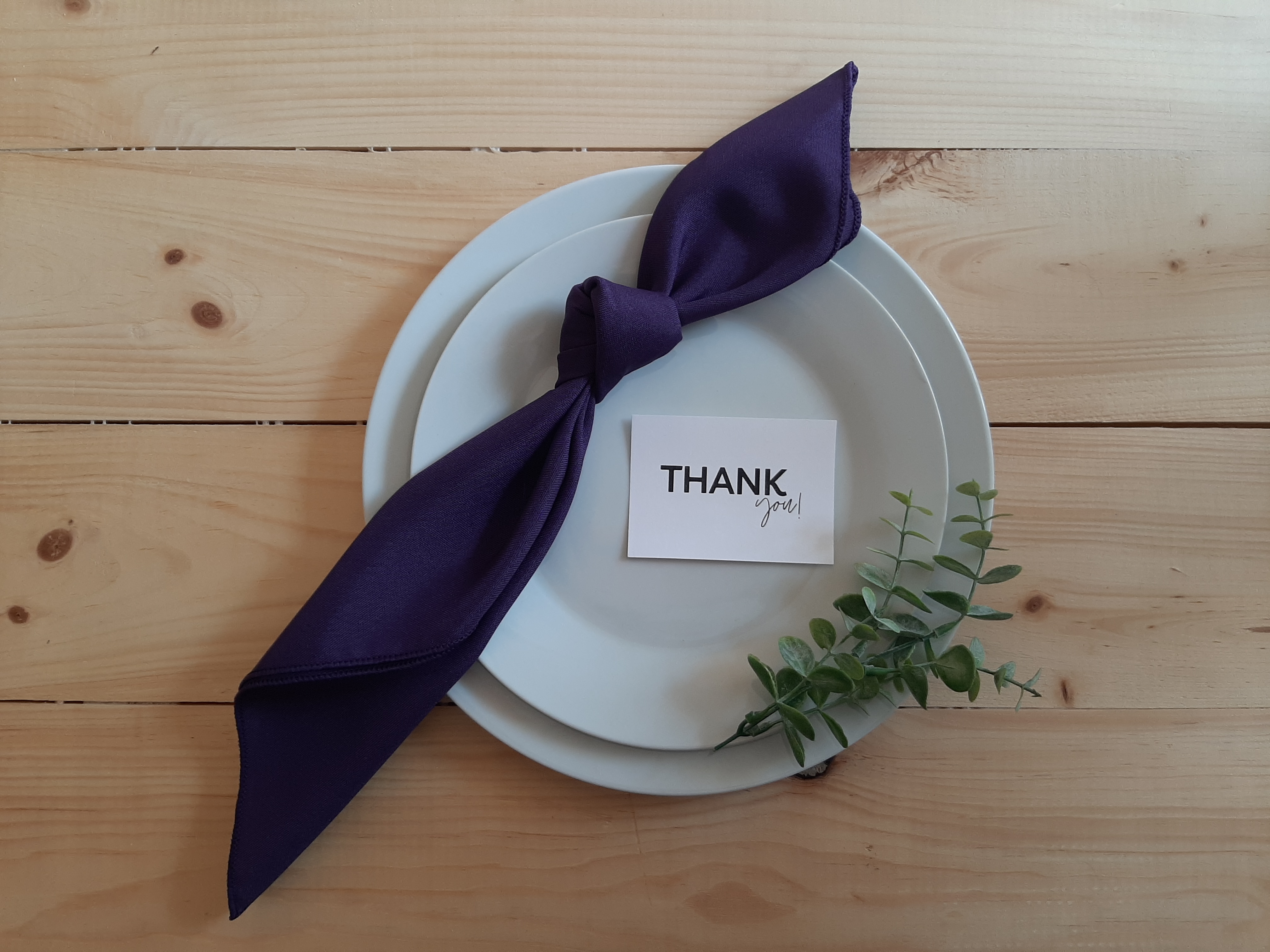 Purple Polyester Napkin