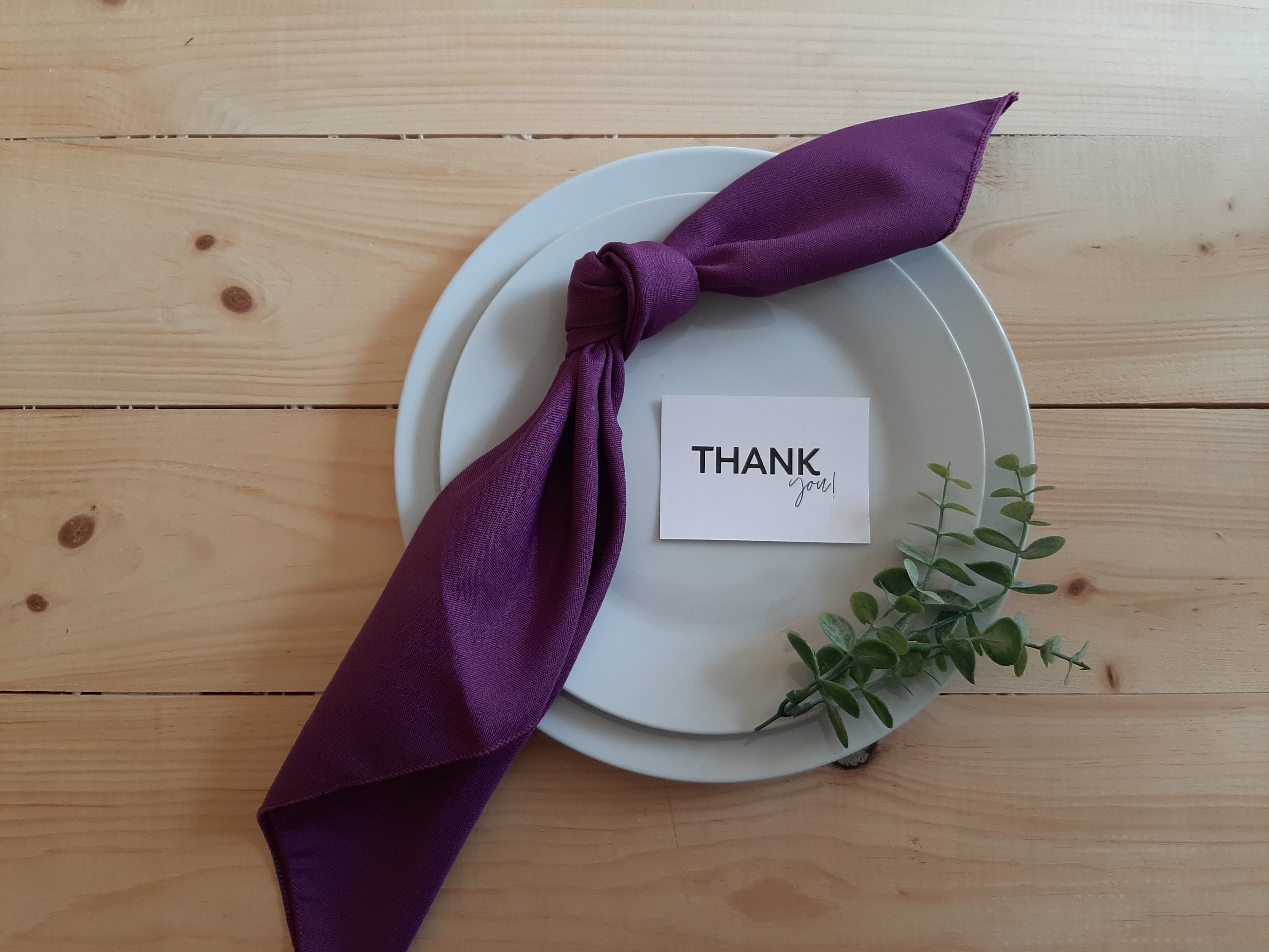 Plum Polyester Napkin