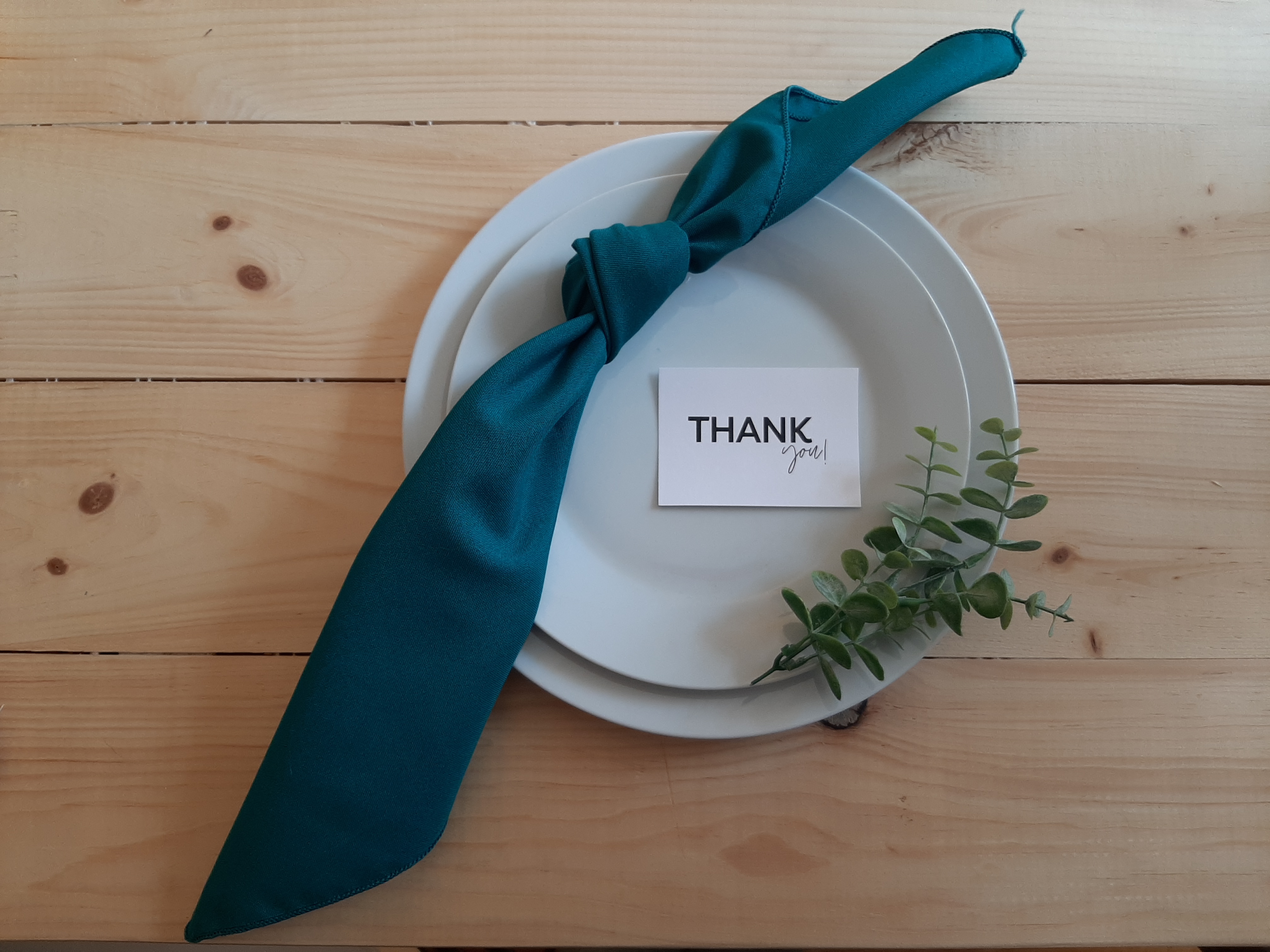 Teal Polyester Napkin