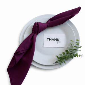 Eggplant Polyester Napkin
