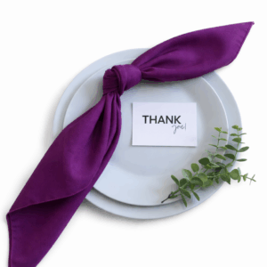 Plum Polyester Napkin