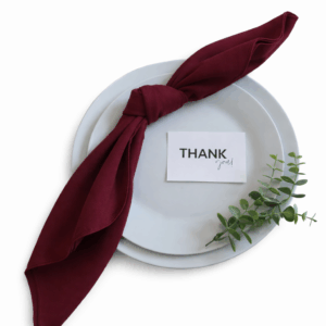 Burgundy Polyester Napkin