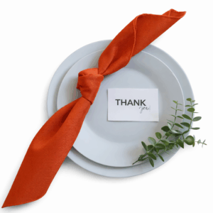 Burnt Orange Polyester Napkin