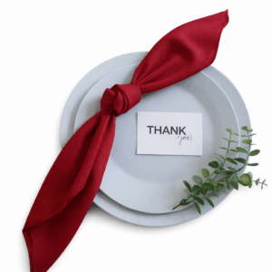 Cherry Red Polyester Napkin