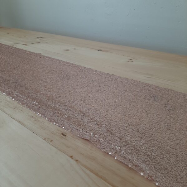 Rose Gold Sequin Table Runner