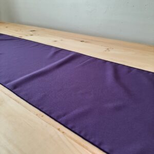 Purple Polyester Table Runner