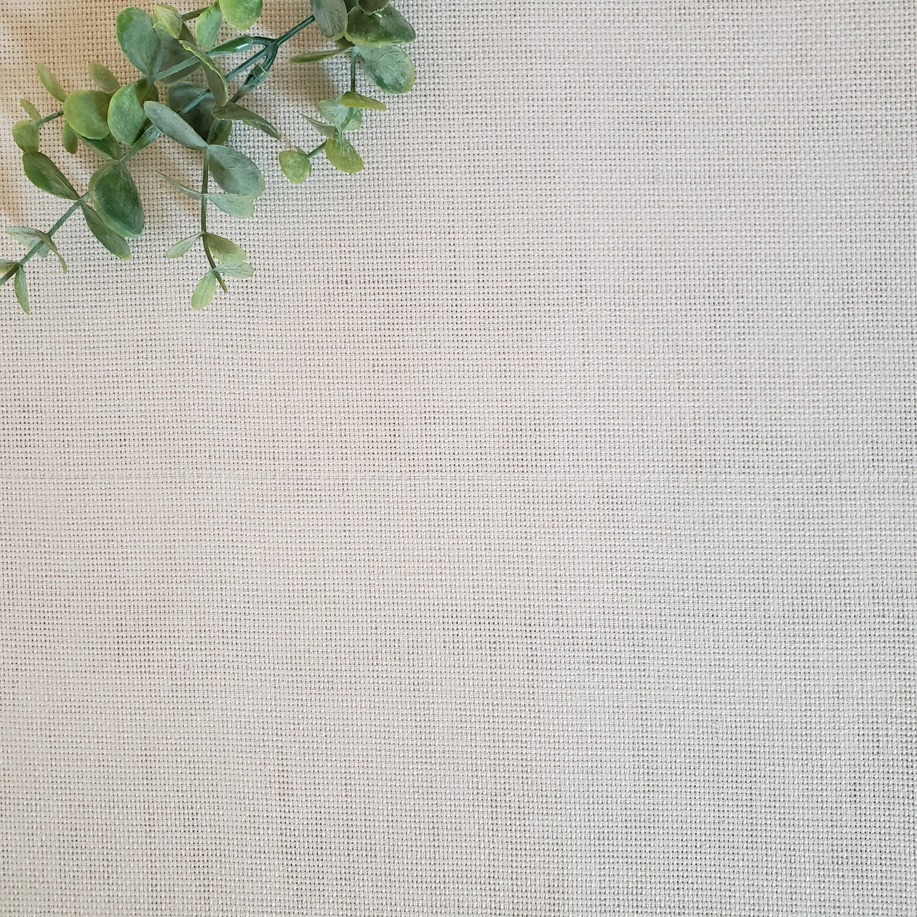 Ivory Faux Burlap