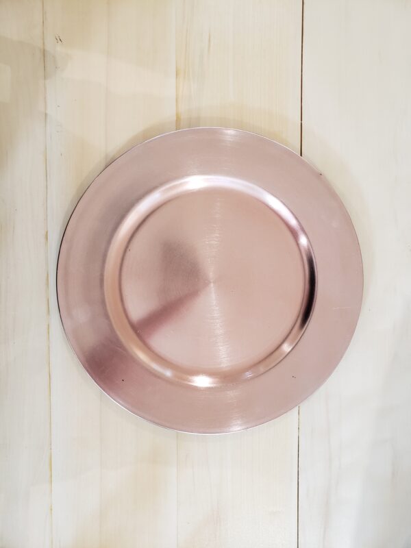 Rose Gold Acrylic Charger Plate