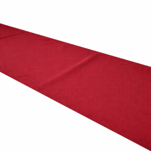 Cherry Red Polyester Table Runner