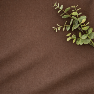 Chocolate Polyester Linen