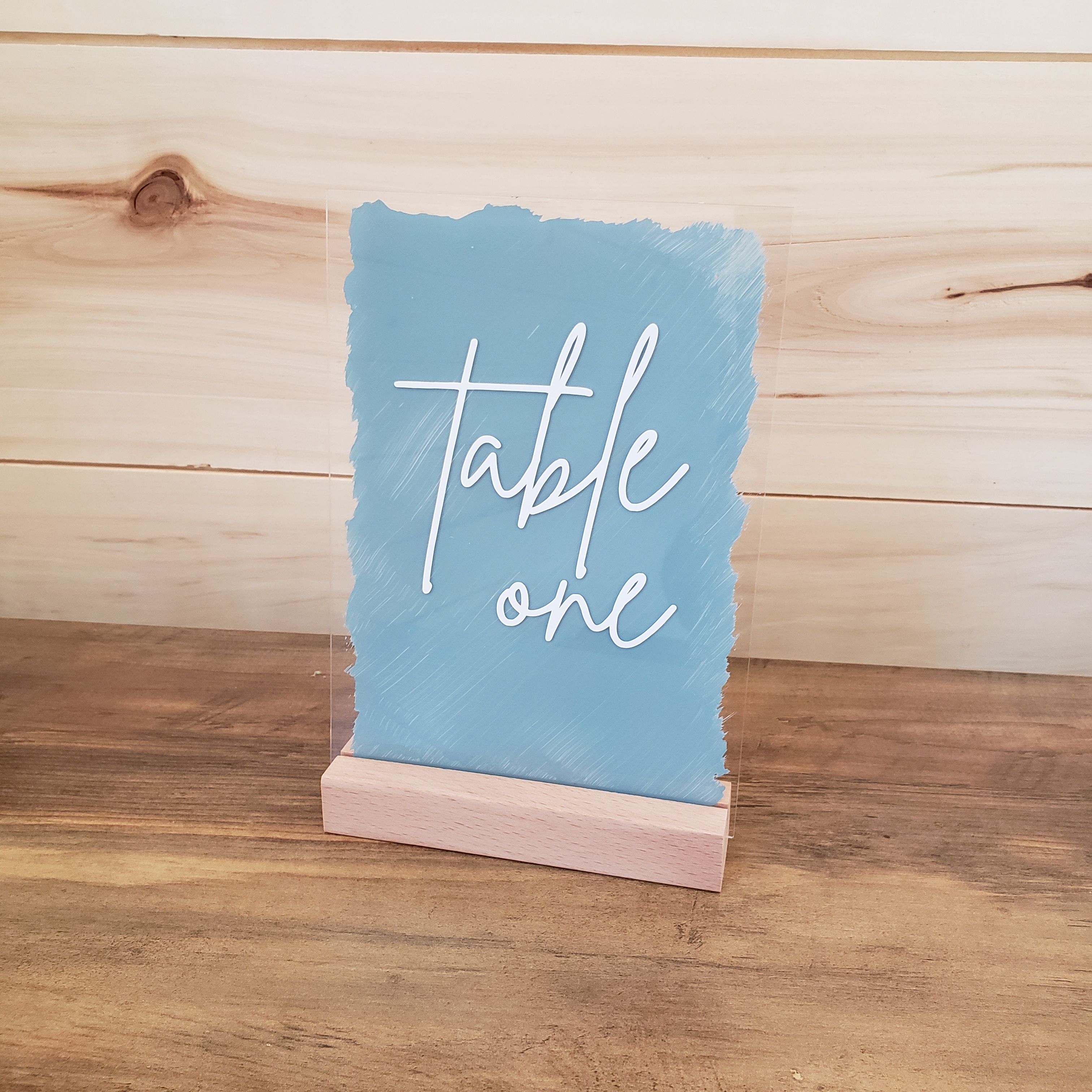 Dusty Blue Table Numbers
