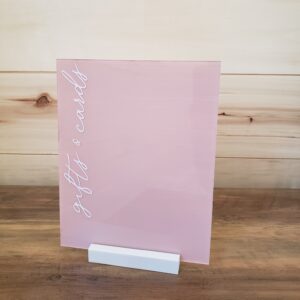 Dusty Rose Gift Table Sign