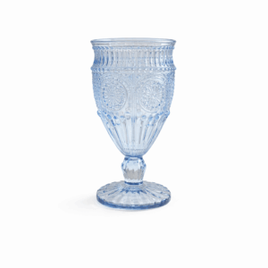 Dusty Blue Vintage Water Goblet