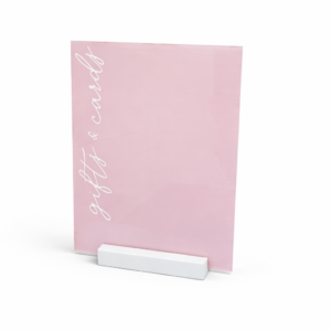 Dusty Rose Gift Table Sign