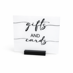 Monochrome Gift Table Sign