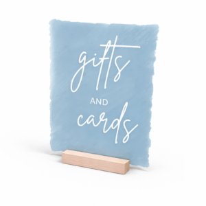 Dusty Blue Gift Table Sign