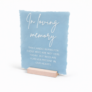 Dusty Blue Memory Sign