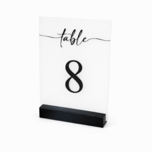 Monochrome Table Numbers