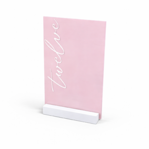 Dusty Rose Table Numbers