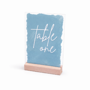 Dusty Blue Table Numbers