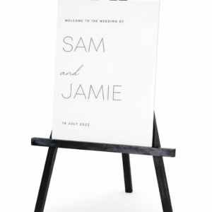 Monochrome Welcome Sign