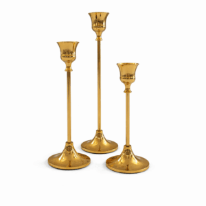 Gold Taper Candle Holders