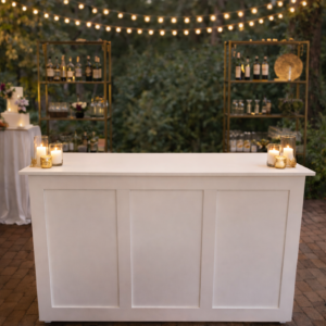 Modern White Bar (6ft)