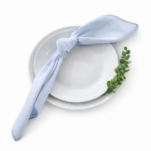 Ice Blue Satin Napkin
