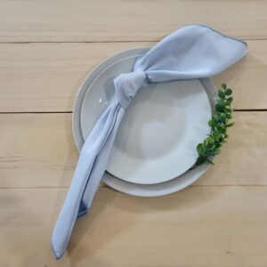 Ice Blue Satin Napkin