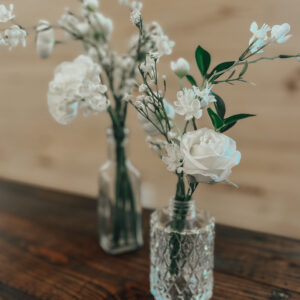 Bud vase floral arrangement