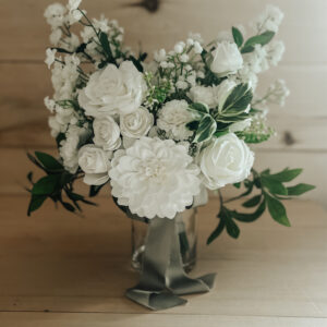 silk floral bridal bouquet