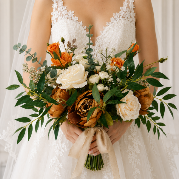 bridal bouquet silk floral