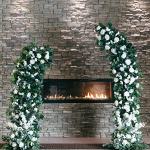 veronica silk floral columns