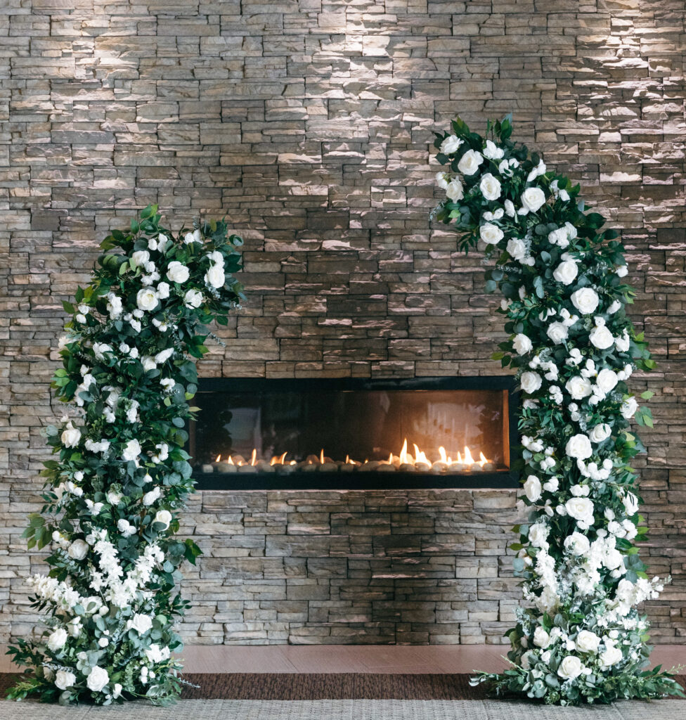 veronica silk floral columns