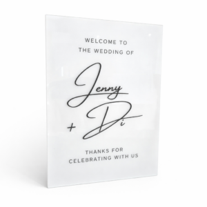 Modern Monochrome Welcome Sign