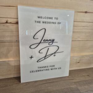 Modern Monochrome Welcome Sign