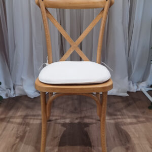 Light Wood Cross Back Chair