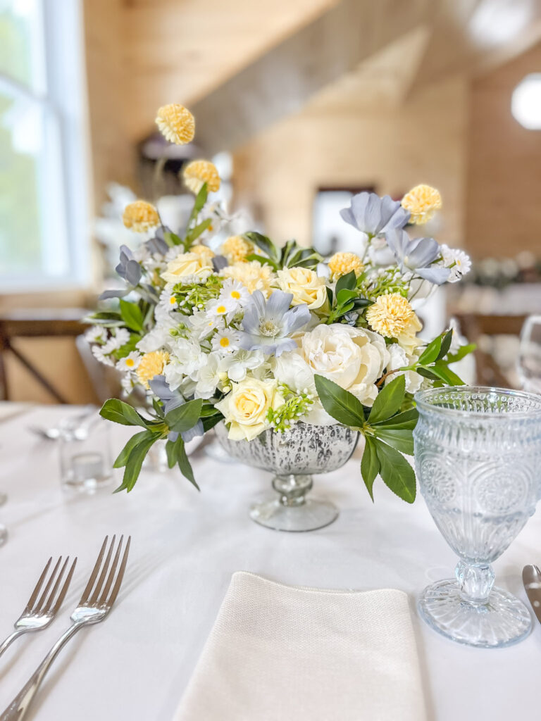 Introducing the Elise Silk Floral Collection: A Fresh, Fun Blend of Blue, Yellow, and White