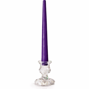10" Dark Purple Taper Candle