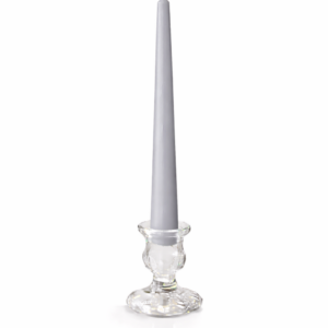 10" Light Gray Taper Candle