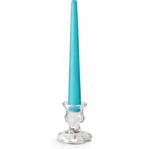10" Turquoise Taper Candle